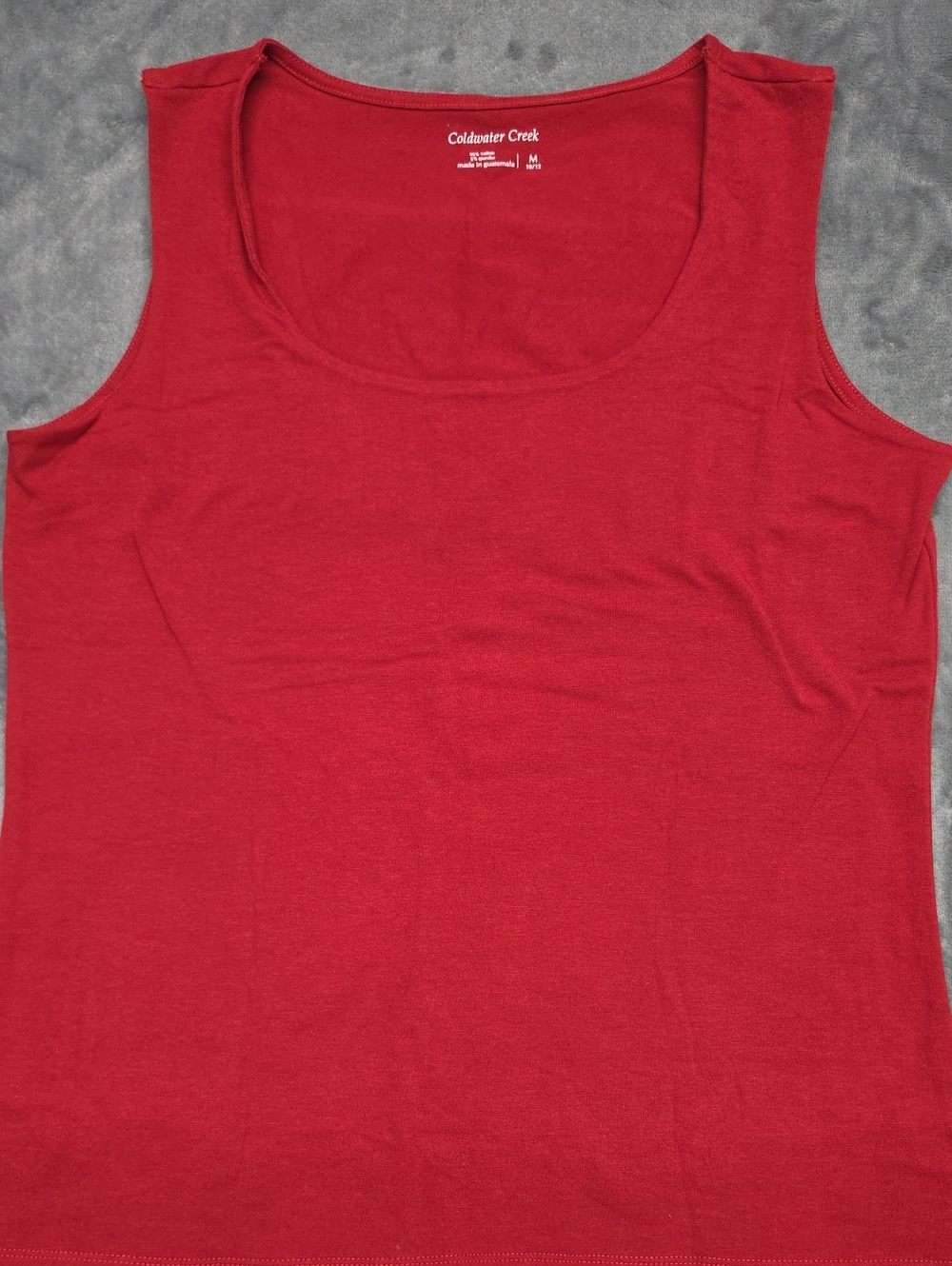 Coldwater Creek Women's Red Scoop Neck Tank